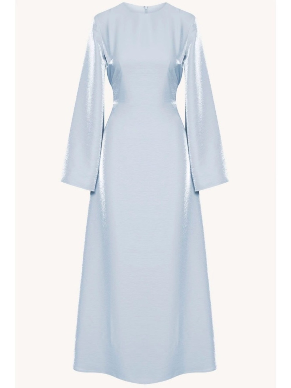 NWT | Veiled Collection Nourhan Powder Blue Reflective Lace Up Dress